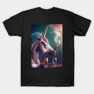 Unicorn at the bar print T-Shirt